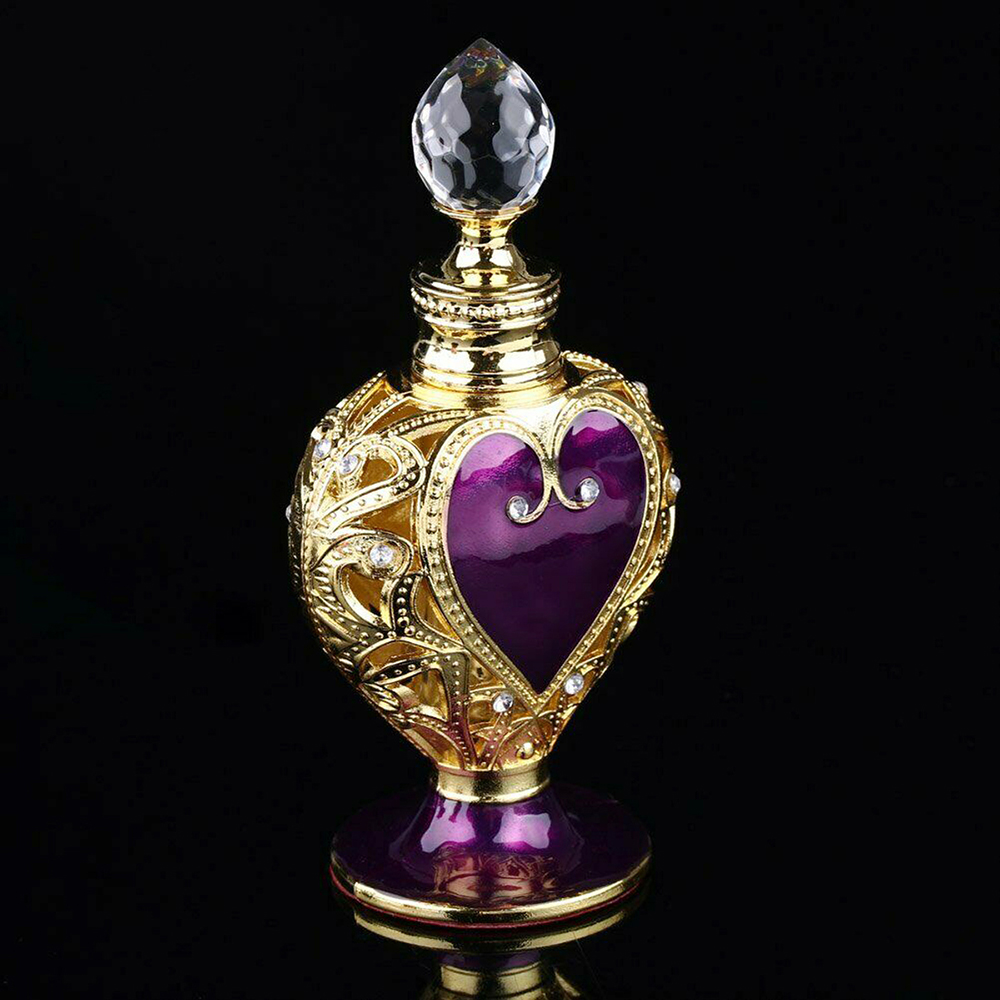 Vintage Collectible Perfume Bottles - 1 шт., хрустальный флакон духов, фиолетовое