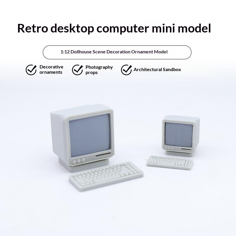 Vintage Collectible Accessories - Миниатюрная модель настольного компьютера в стиле