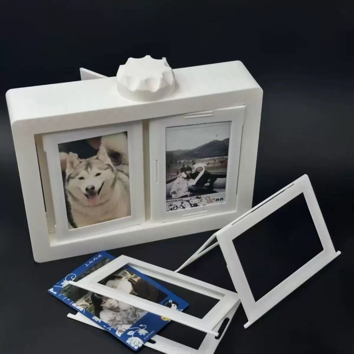 Polaroid Photo Album - Вращающийся фотоальбом Polaroid, 3D-фоторамка с перелистыванием
