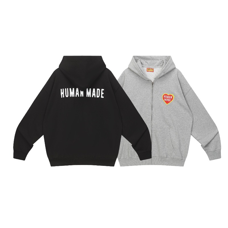 Vintage Zip Hoodie - Винтажная толстовка Human Made с принтом