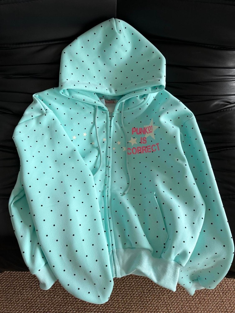 Vintage Zip Hoodie - Новая весенняя мода Y2K: женская толстовка