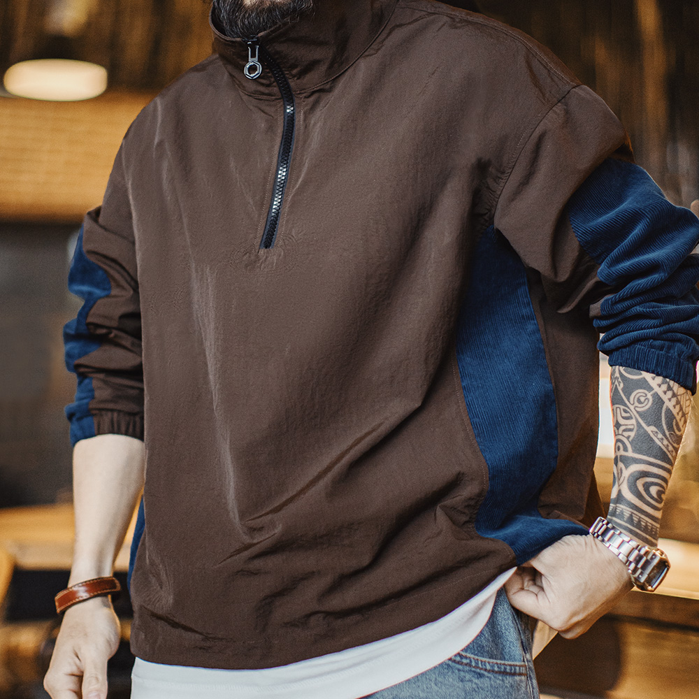 Vintage Zip Hoodie - Винтажная вельветовая куртка Maden с цветными