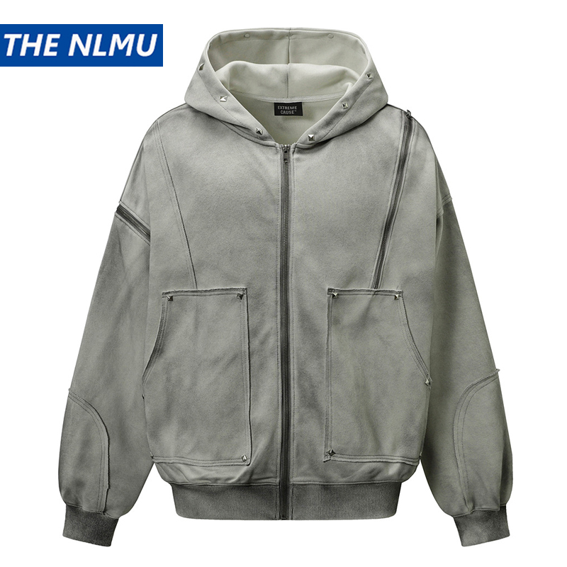 Vintage Zip Hoodie - Мужская винтажная куртка с капюшоном 2025,
