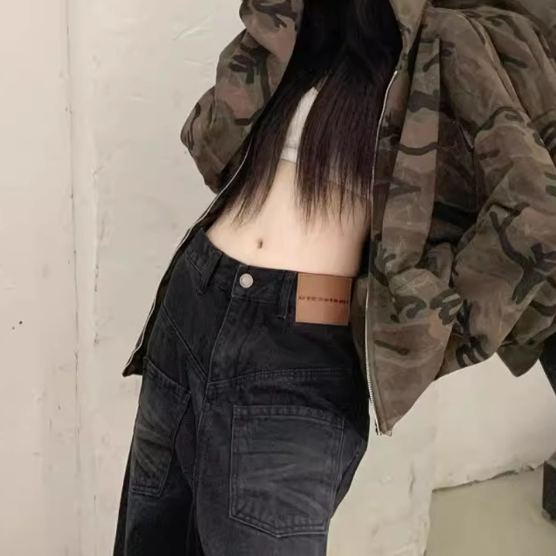 Vintage Zip Hoodie - Винтажная камуфляжная толстовка с капюшоном, женская