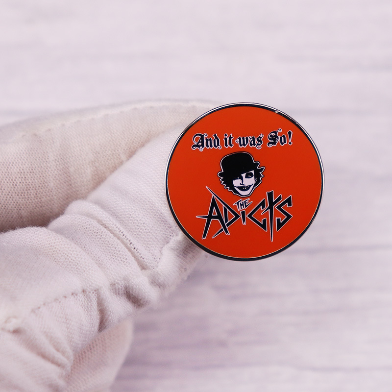 Collectible Vintage Brooches - Эмалированная булавка The-Adicts, винтажная рок-группа, периферийный