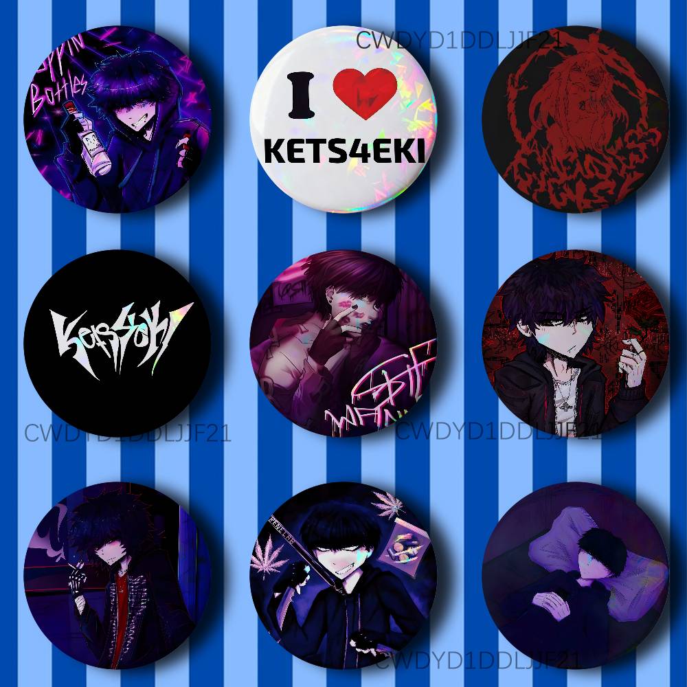 Collectible Vintage Brooches - Винтажная аниме-брошь K-Kets4eki: креативный значок для