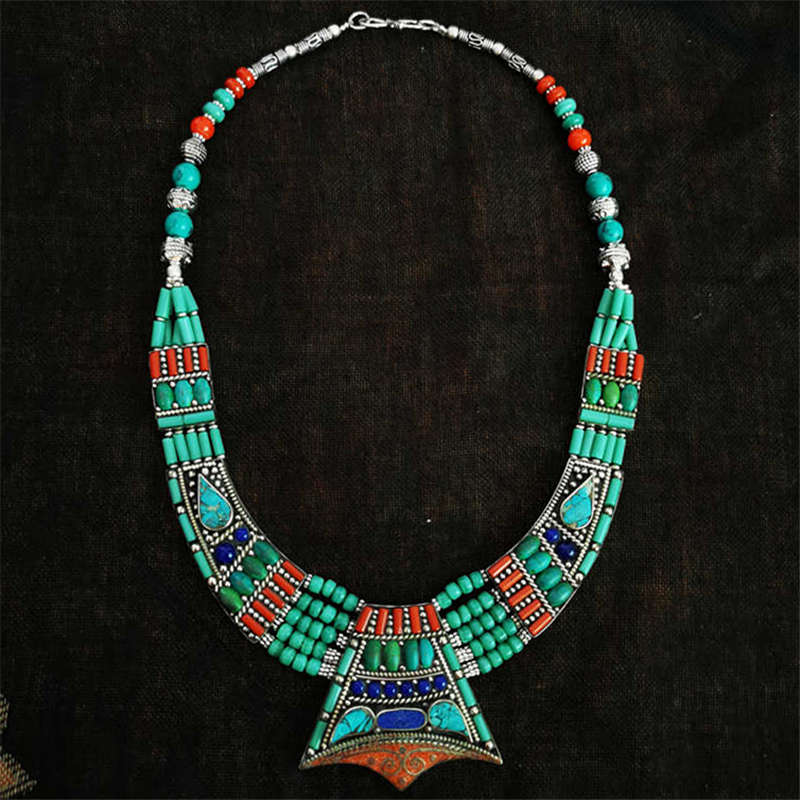 Vintage Collectible Jewelry - BOHO винтажные ожерелья коллекция медных инкрустированных