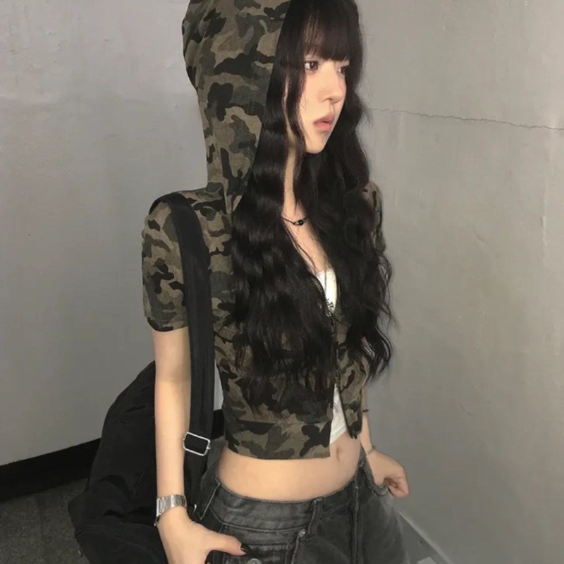 Камуфляжная женская толстовка  – обзор и цена Vintage Zip Hoodie