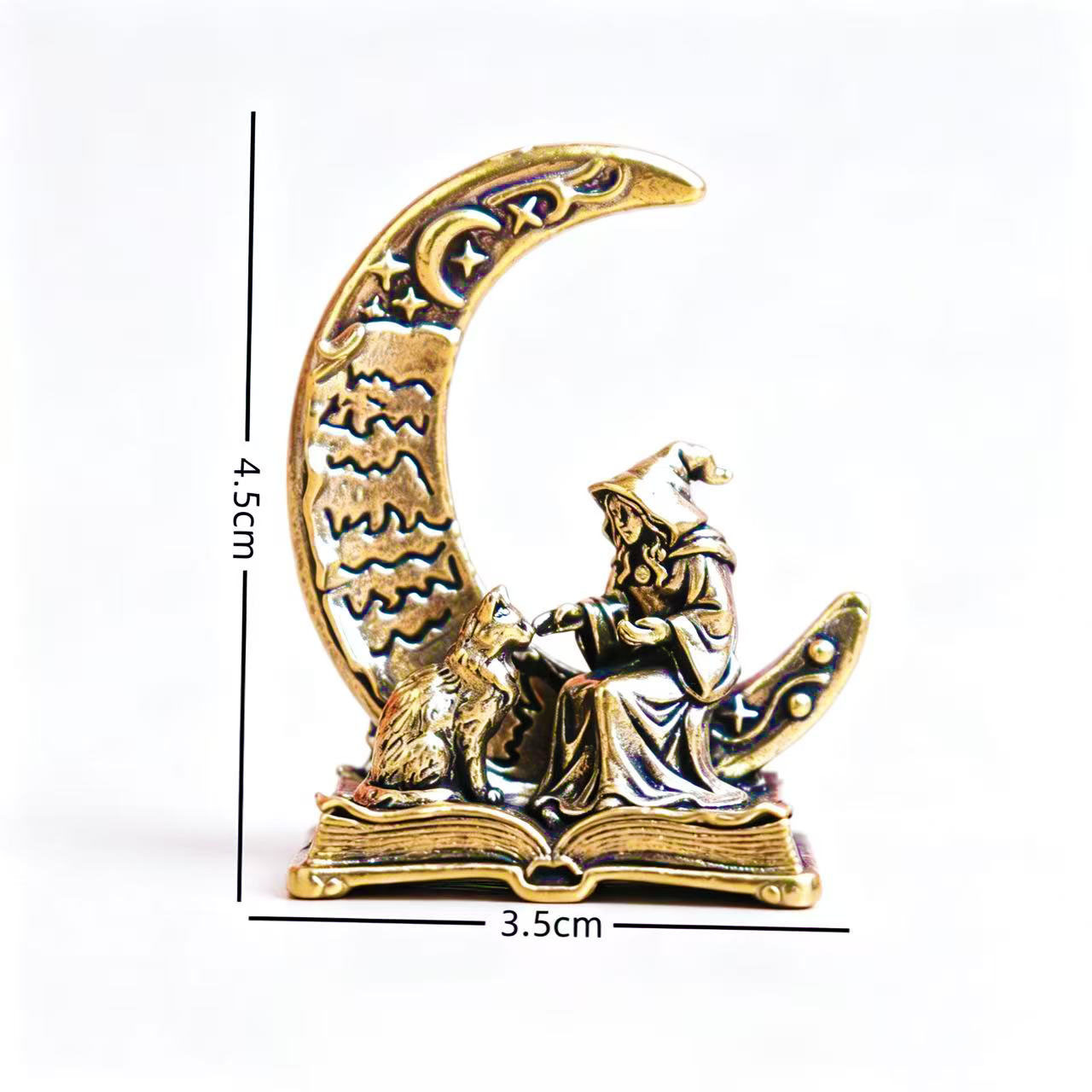 Латунная статуэтка ведьмы с ко – обзор и цена Vintage Collectible Ornaments