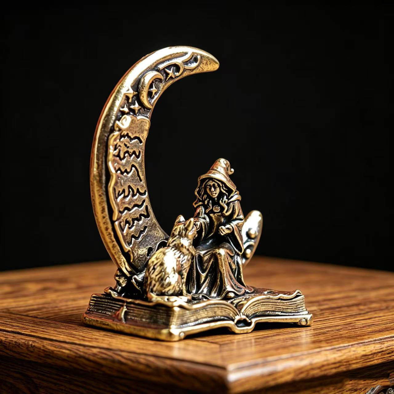 Латунная статуэтка ведьмы с ко – обзор и цена Vintage Collectible Ornaments
