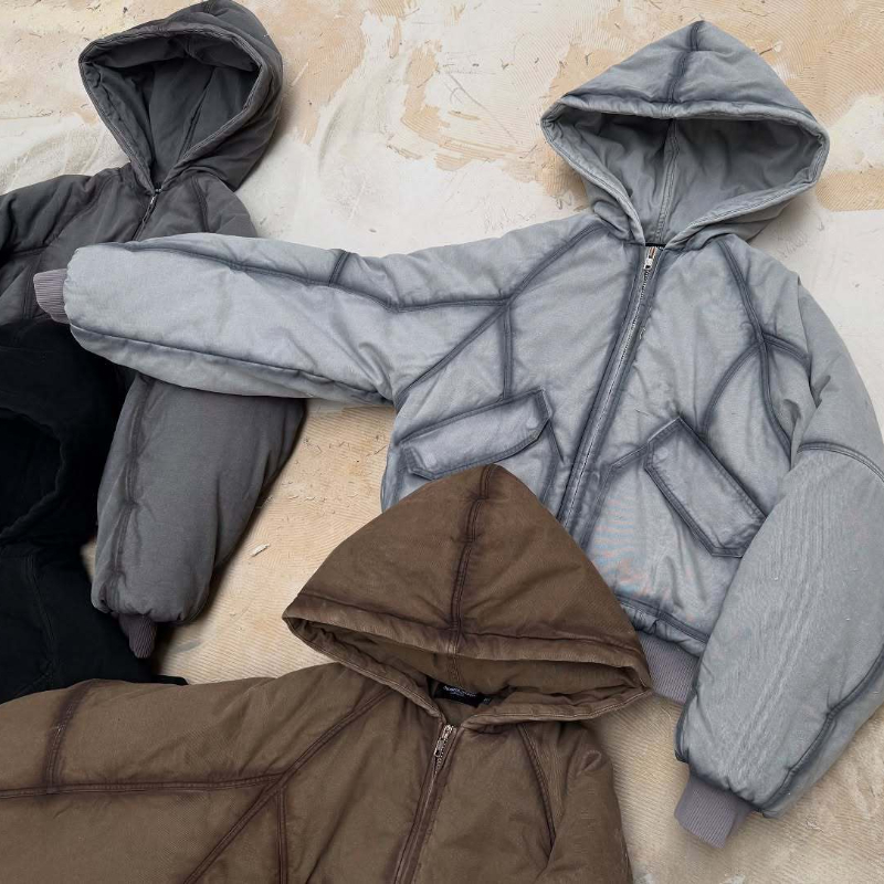Мужская утепленная куртка-бомб – обзор и цена Vintage Zip Hoodie