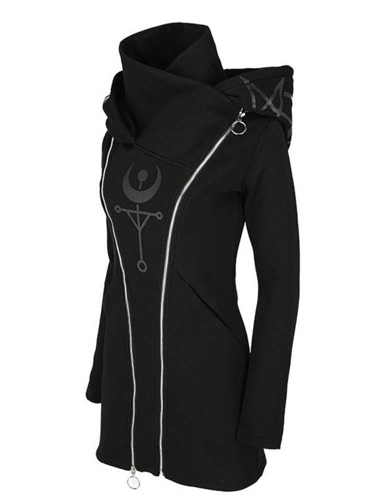 Женский Длинный свитер с капюш – обзор и цена Vintage Zip Hoodie