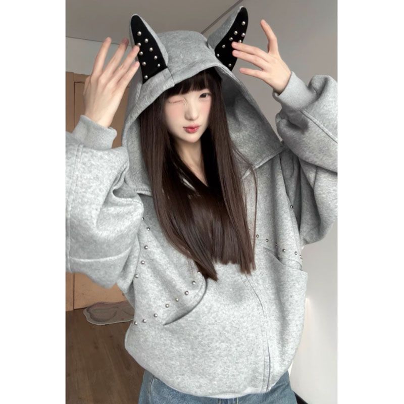 Винтажная толстовка Y2K с капю – обзор и цена Vintage Zip Hoodie