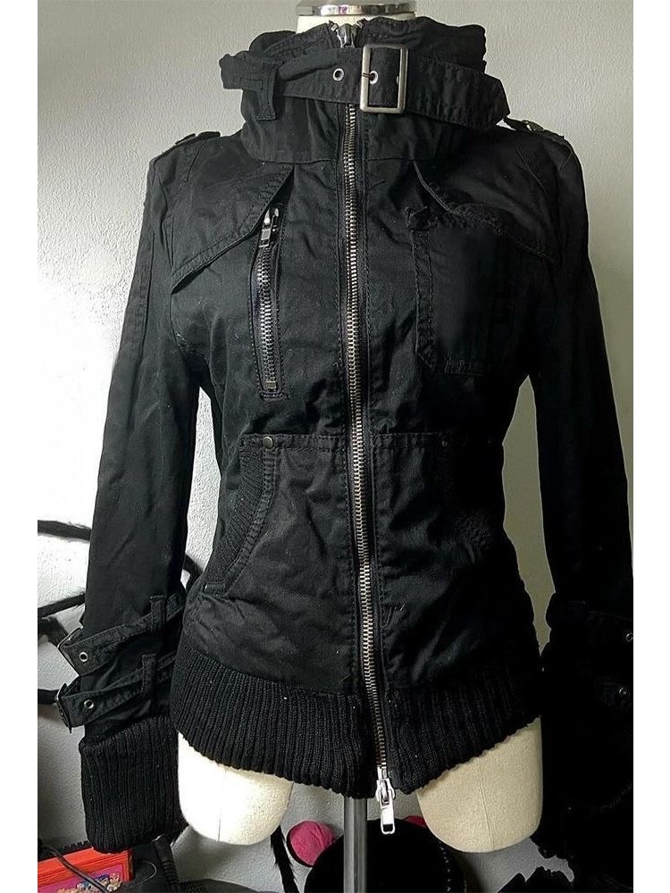 Худи с воротником-стойкой и пу – обзор и цена Vintage Zip Hoodie
