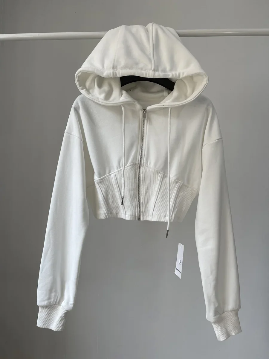 Укороченные топы, модные толст – обзор и цена Vintage Zip Hoodie